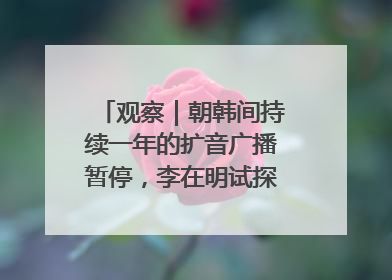 观察｜朝韩间持续一年的扩音广播暂停，李在明试探性将球踢向朝鲜