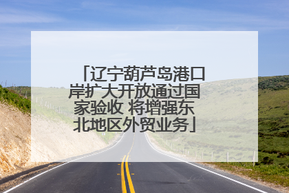 辽宁葫芦岛港口岸扩大开放通过国家验收 将增强东北地区外贸业务