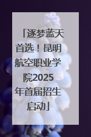 逐梦蓝天首选！昆明航空职业学院2025年首届招生启动