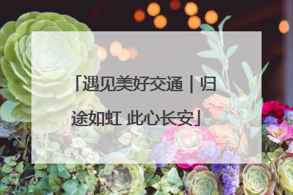 遇见美好交通｜归途如虹 此心长安