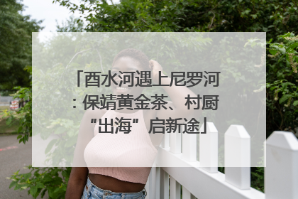 酉水河遇上尼罗河：保靖黄金茶、村厨“出海”启新途