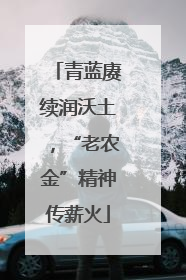 青蓝赓续润沃土，“老农金”精神传薪火