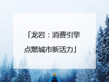 龙岩：消费引擎点燃城市新活力