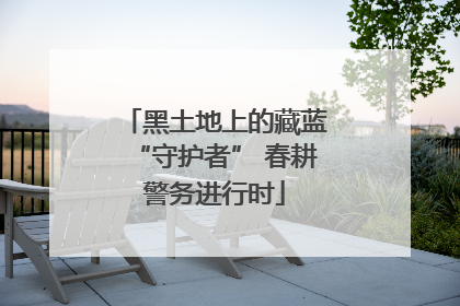 黑土地上的藏蓝“守护者” 春耕警务进行时