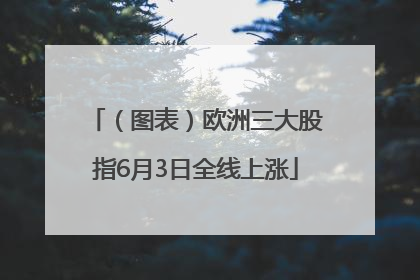 （图表）欧洲三大股指6月3日全线上涨