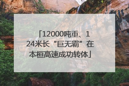 12000吨重、124米长“巨无霸”在本桓高速成功转体