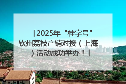 2025年“桂字号”钦州荔枝产销对接（上海）活动成功举办！