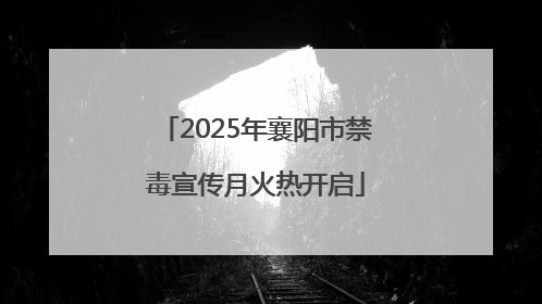 2025年襄阳市禁毒宣传月火热开启