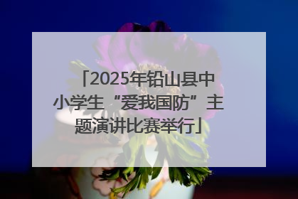 2025年铅山县中小学生“爱我国防”主题演讲比赛举行