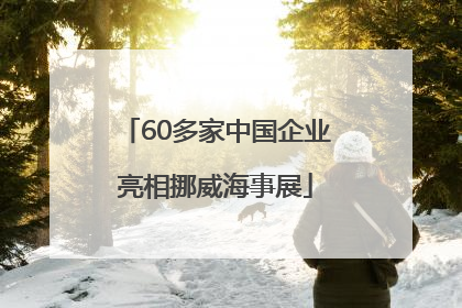 60多家中国企业亮相挪威海事展