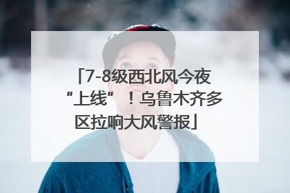 7-8级西北风今夜“上线”！乌鲁木齐多区拉响大风警报
