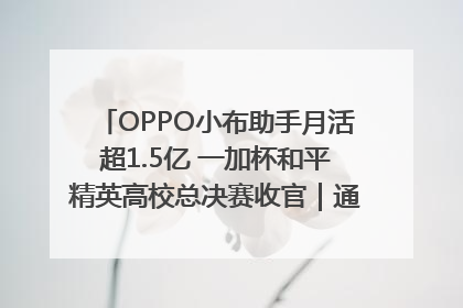 OPPO小布助手月活超1.5亿 一加杯和平精英高校总决赛收官｜通讯Plus·早报